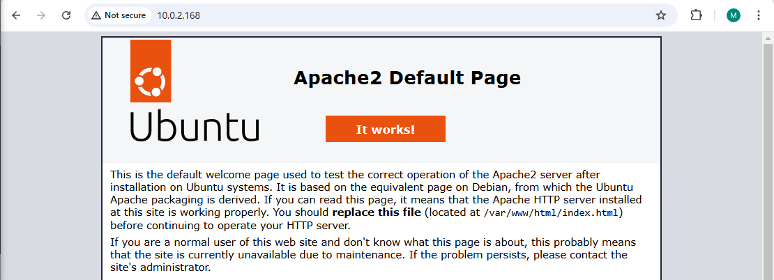 Apache2 server