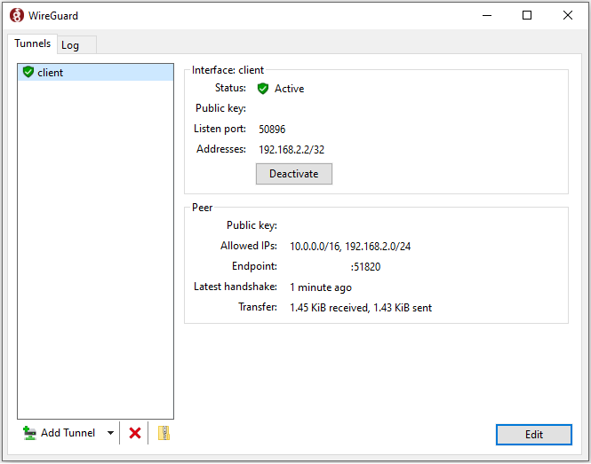 WireGuard client